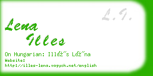 lena illes business card